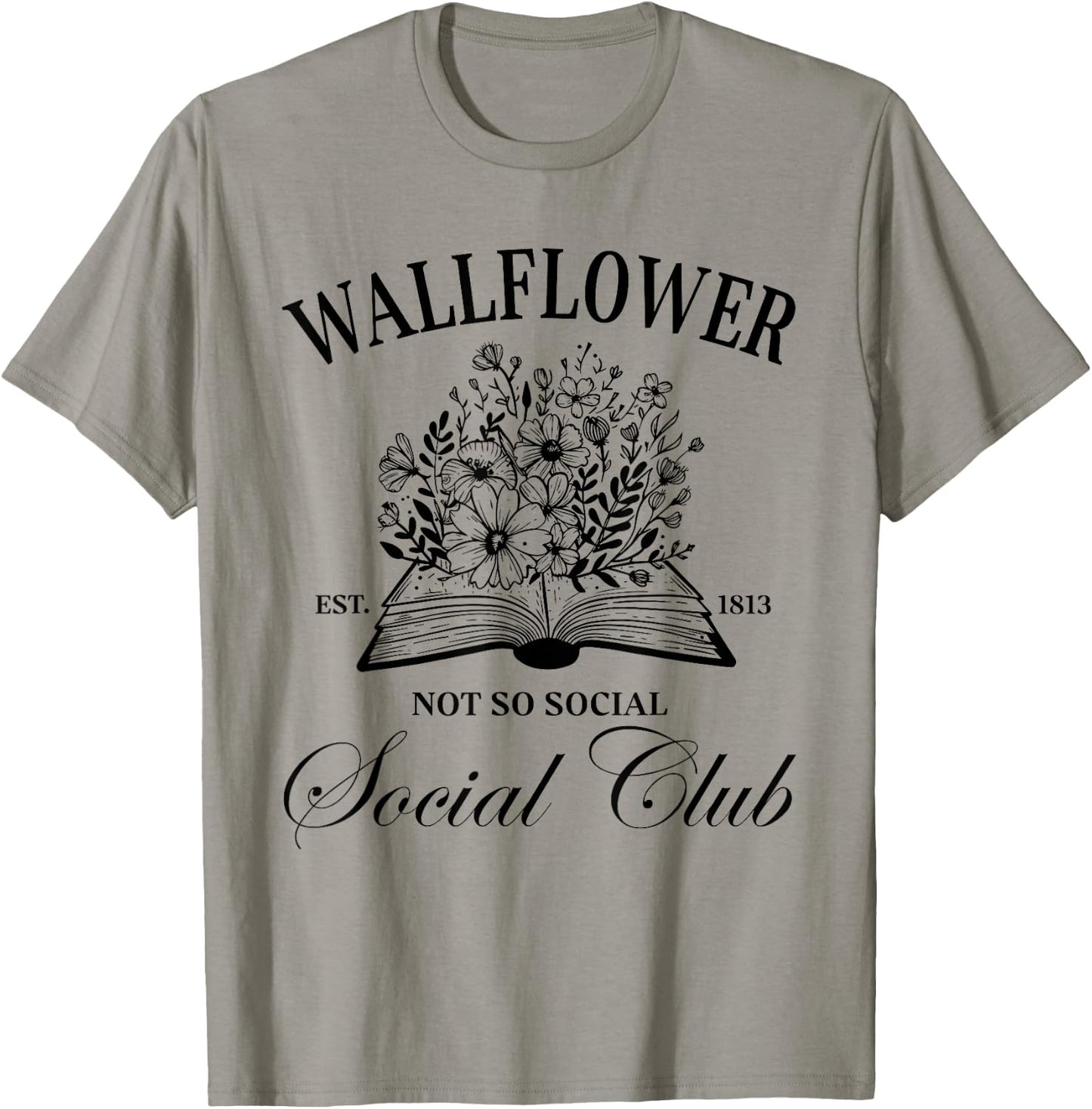 Wallflower Social Club, Wildflower Social Club, Book Lover T-Shirt - T-Shirt | Sand