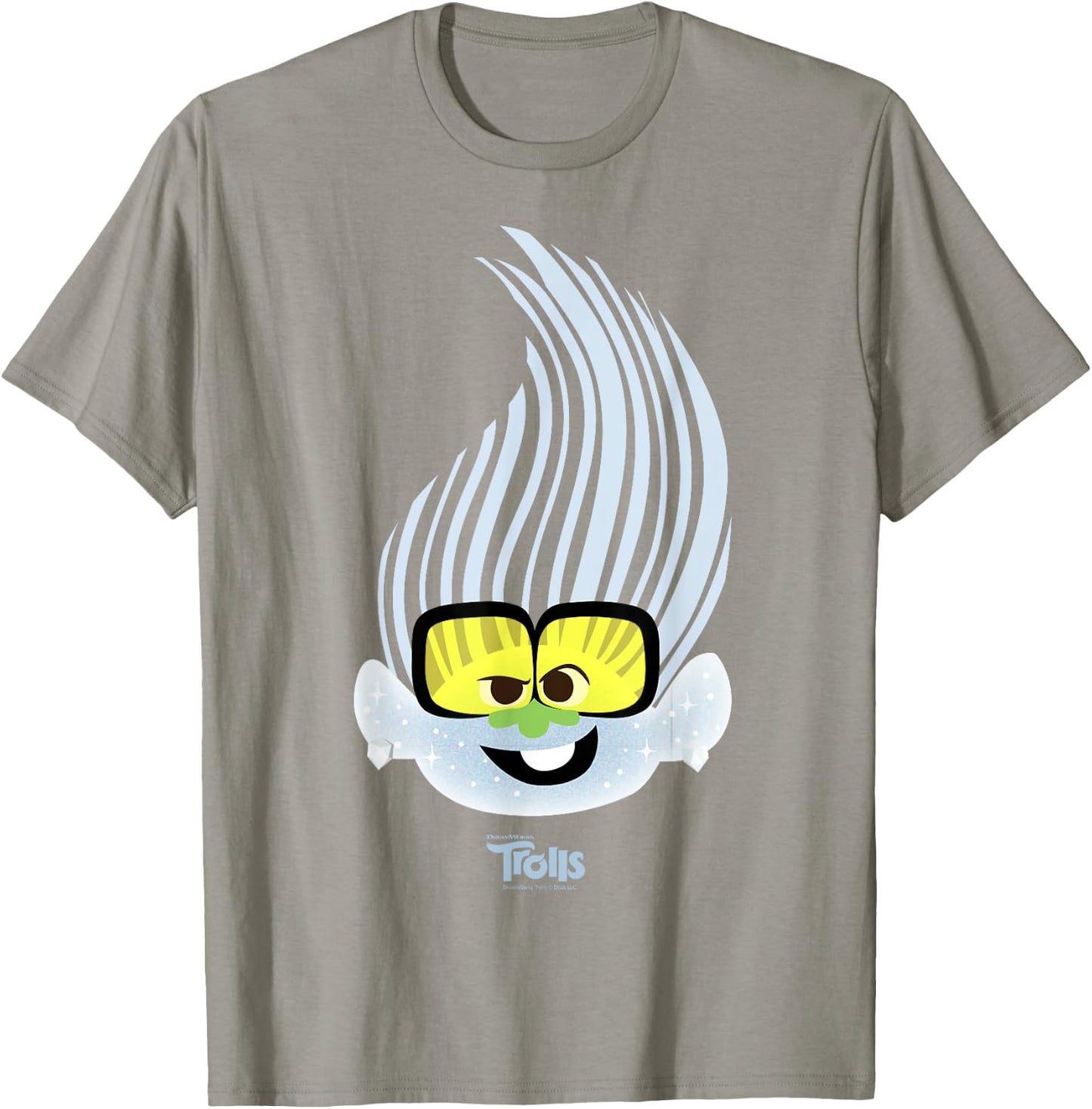 DreamWorks Trolls Tiny Diamond Big Face T-Shirt - T-Shirt | Sand