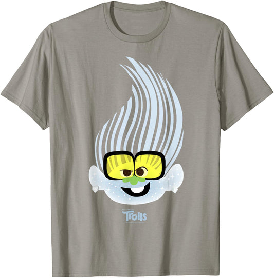 DreamWorks Trolls Tiny Diamond Big Face T-Shirt - T-Shirt | Sand