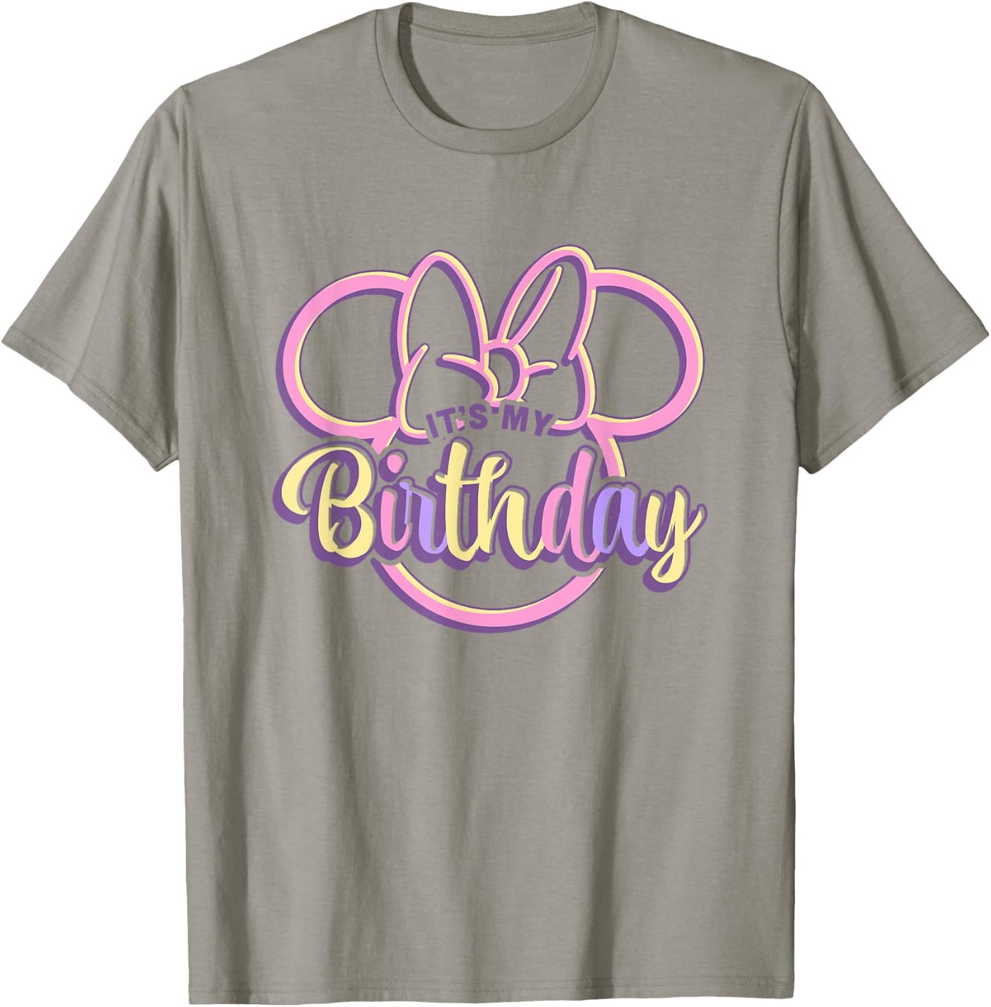Disney Minnie Mouse It's My Birthday Retro Minnie Ears Logo T-Shirt - T-Shirt | Sand