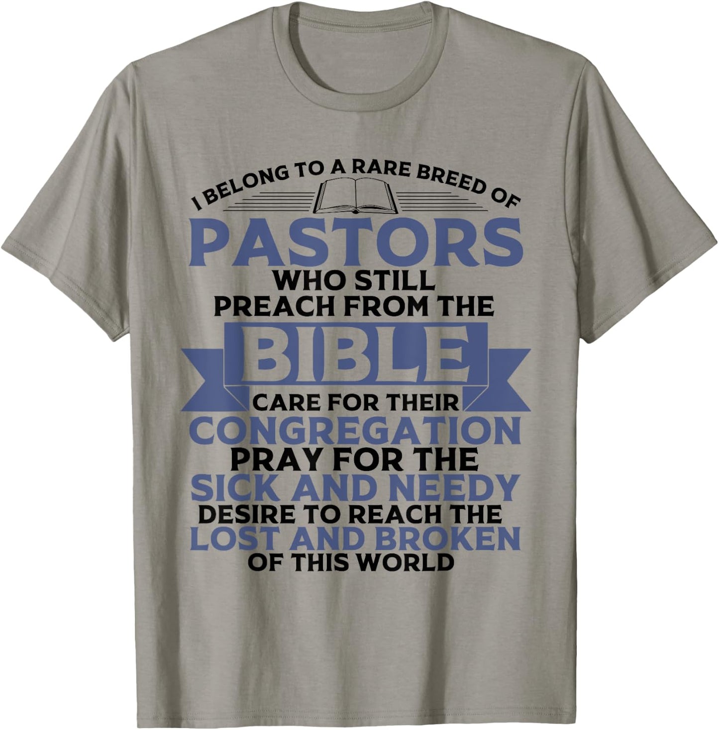 Funny Pastor Appreciation Gift Christian Preacher Men Women T-Shirt - T-Shirt | Sand