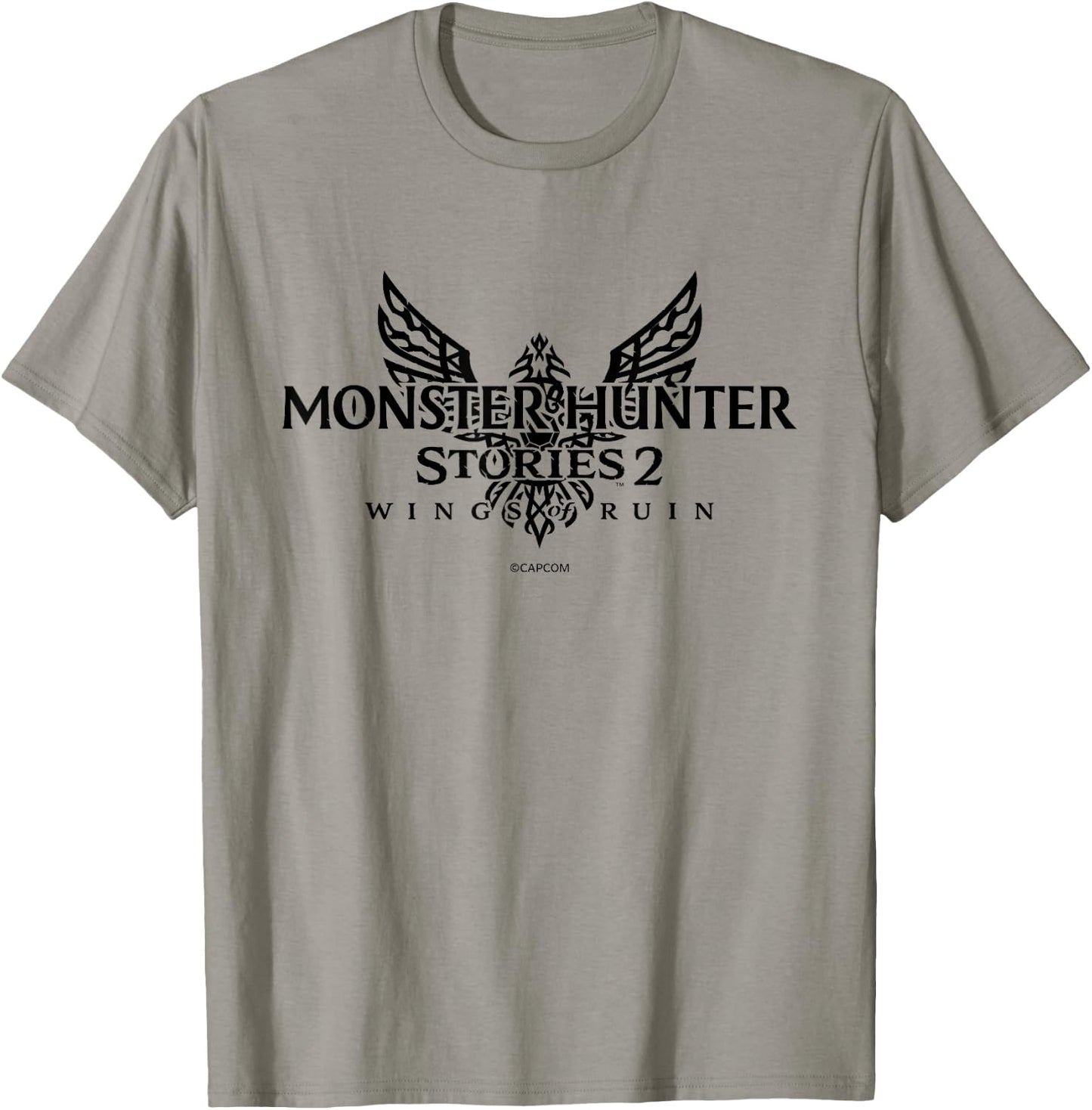 MONSTER HUNTER STORIES 2: WINGS OF RUIN Logo (B) T-Shirt - T-Shirt | Sand