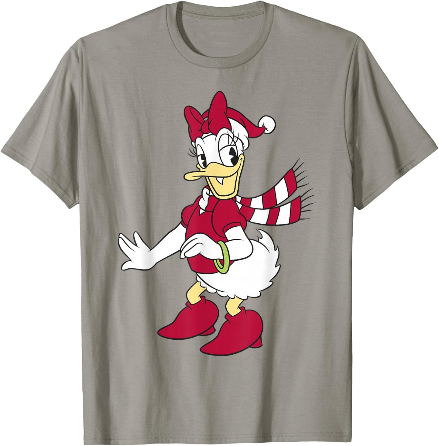Disney Daisy Duck Classic Christmas Portrait T-Shirt - T-Shirt | Sand