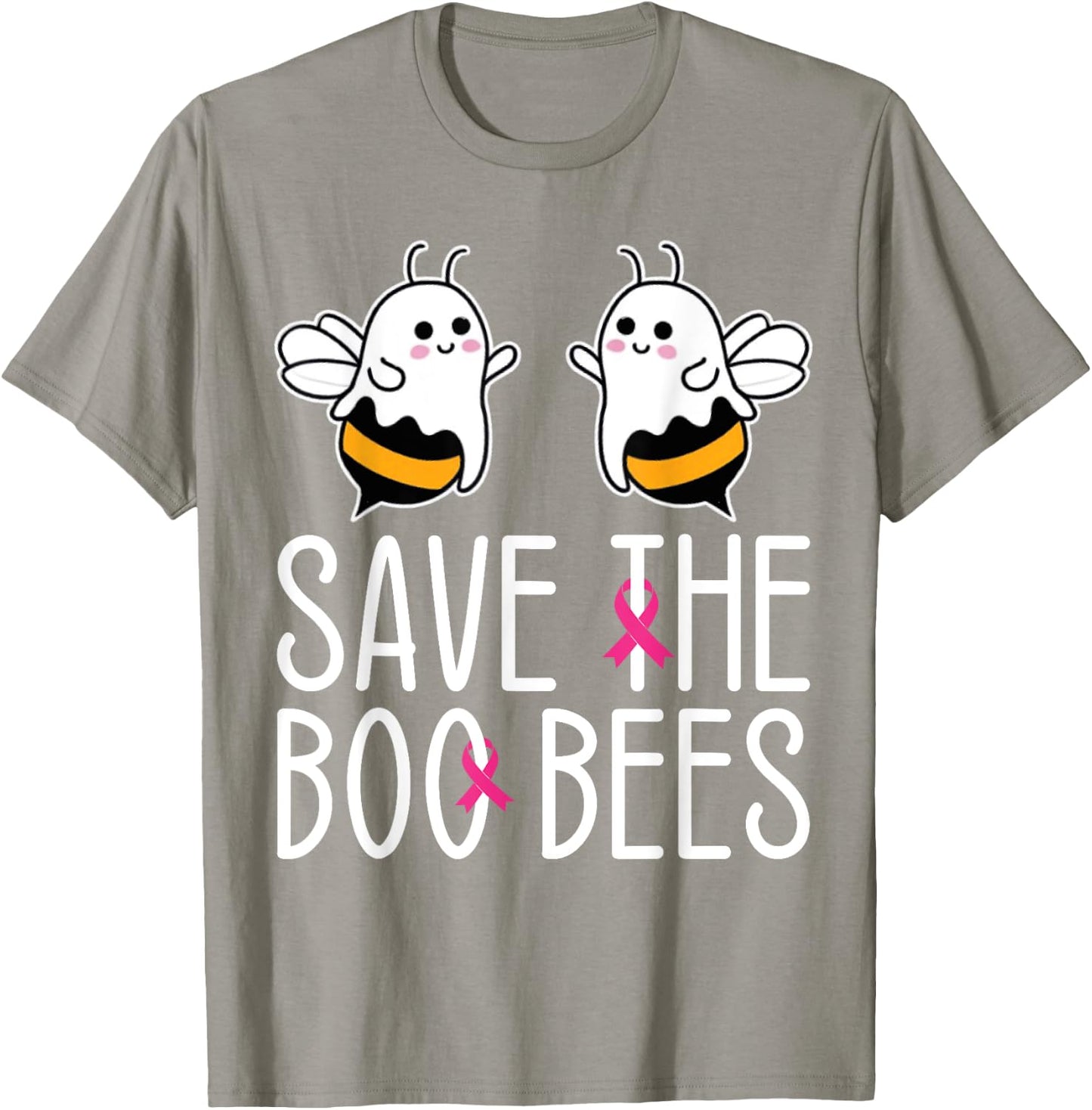 Save The Boo bees Breast Cancer Awareness Halloween Women T-Shirt - T-Shirt | Sand