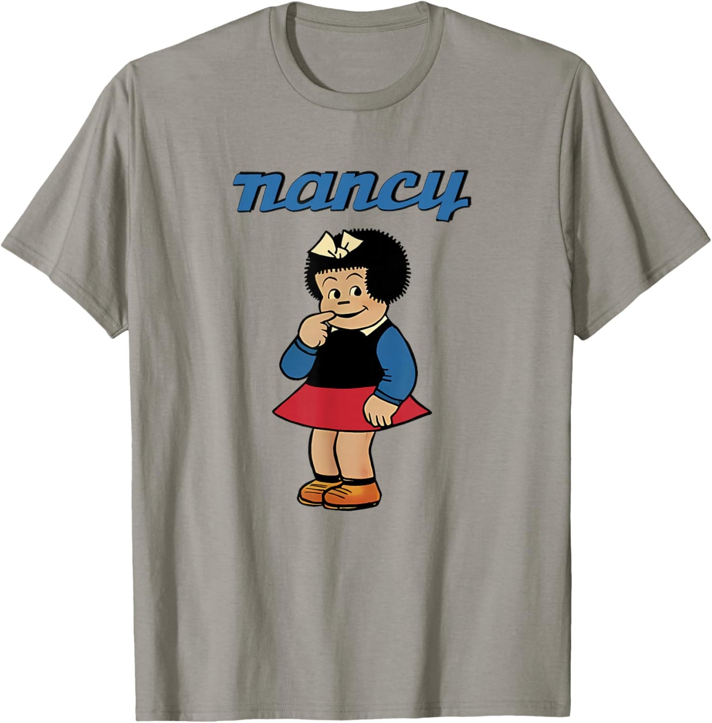 Nancy Comic Character Stands in Shy Pose Cute Trendy T-Shirt - T-Shirt | Sand