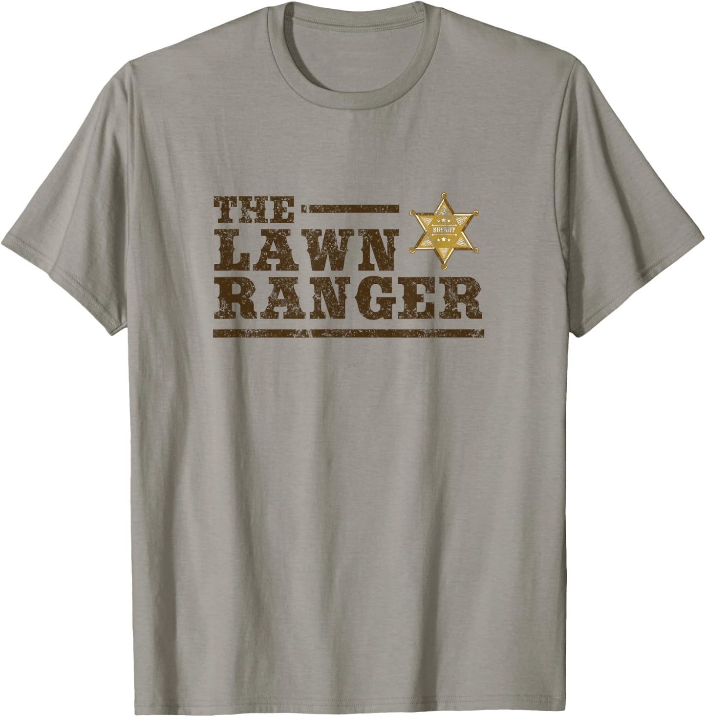 Lawn Ranger Grass Mower Mowing Father's Day Gardening T-Shirt - T-Shirt | Sand