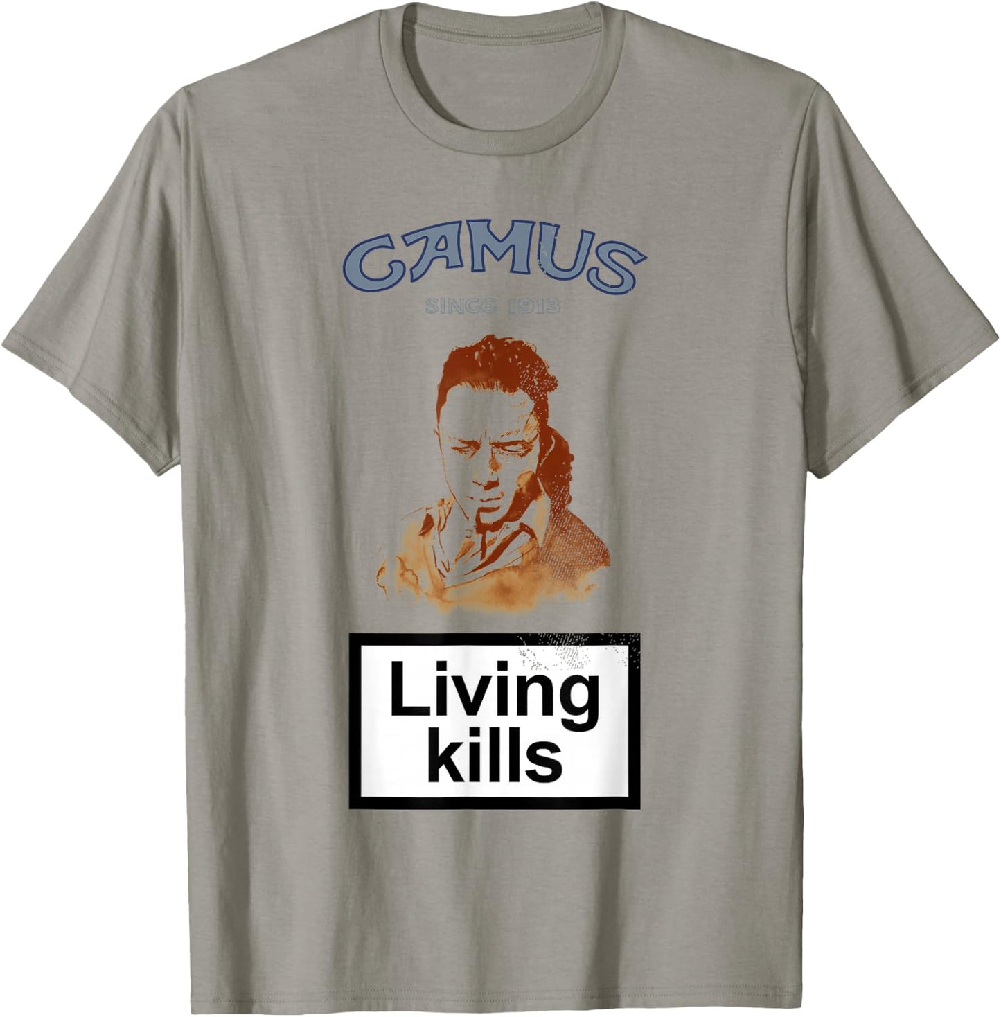 Albert Camus Living Kills Famous Camus Quote Poison T-Shirt - T-Shirt | Sand