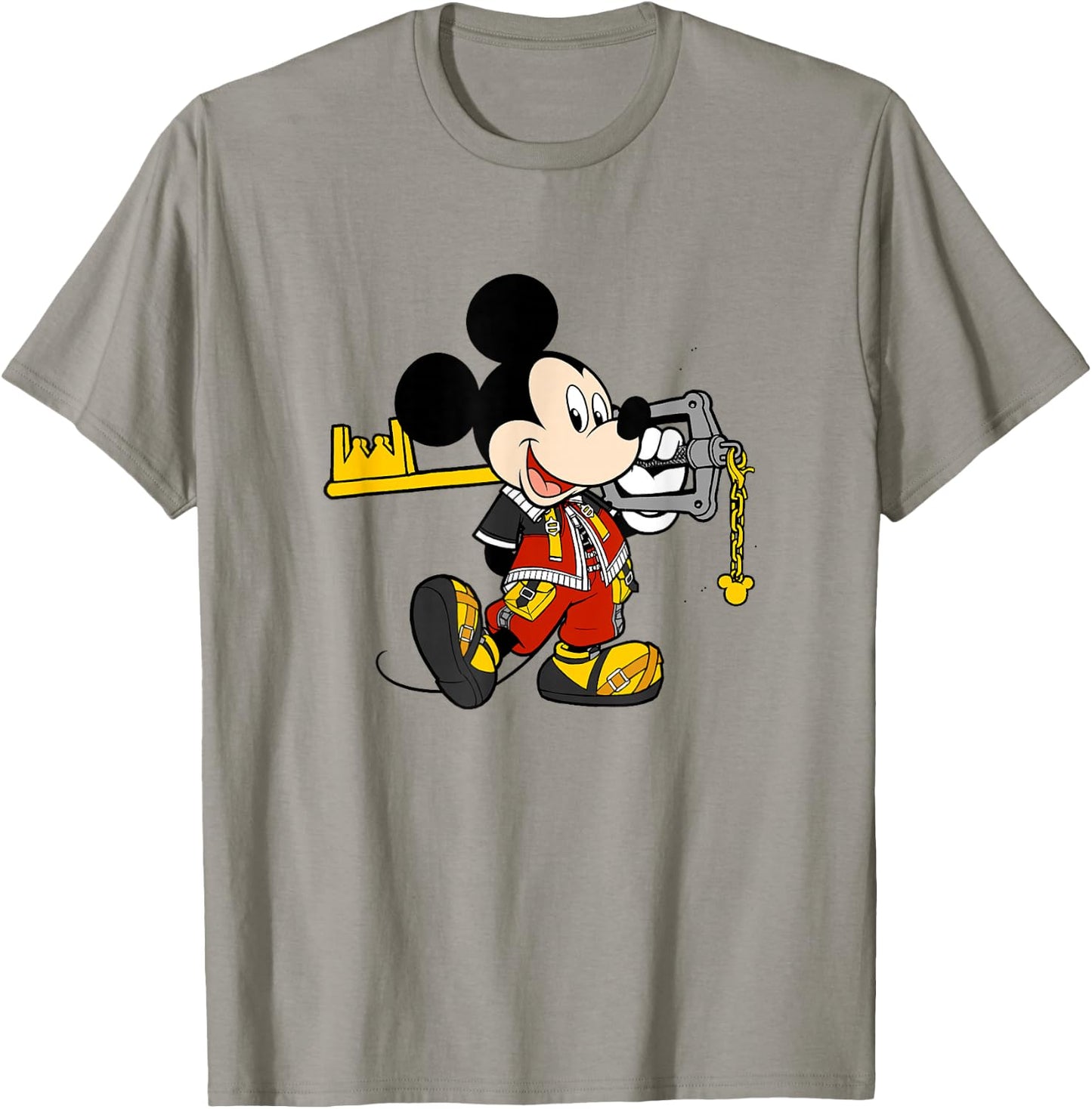 Disney Kingdom Hearts King Mickey Classic Keyblade Outfit T-Shirt - T-Shirt | Sand