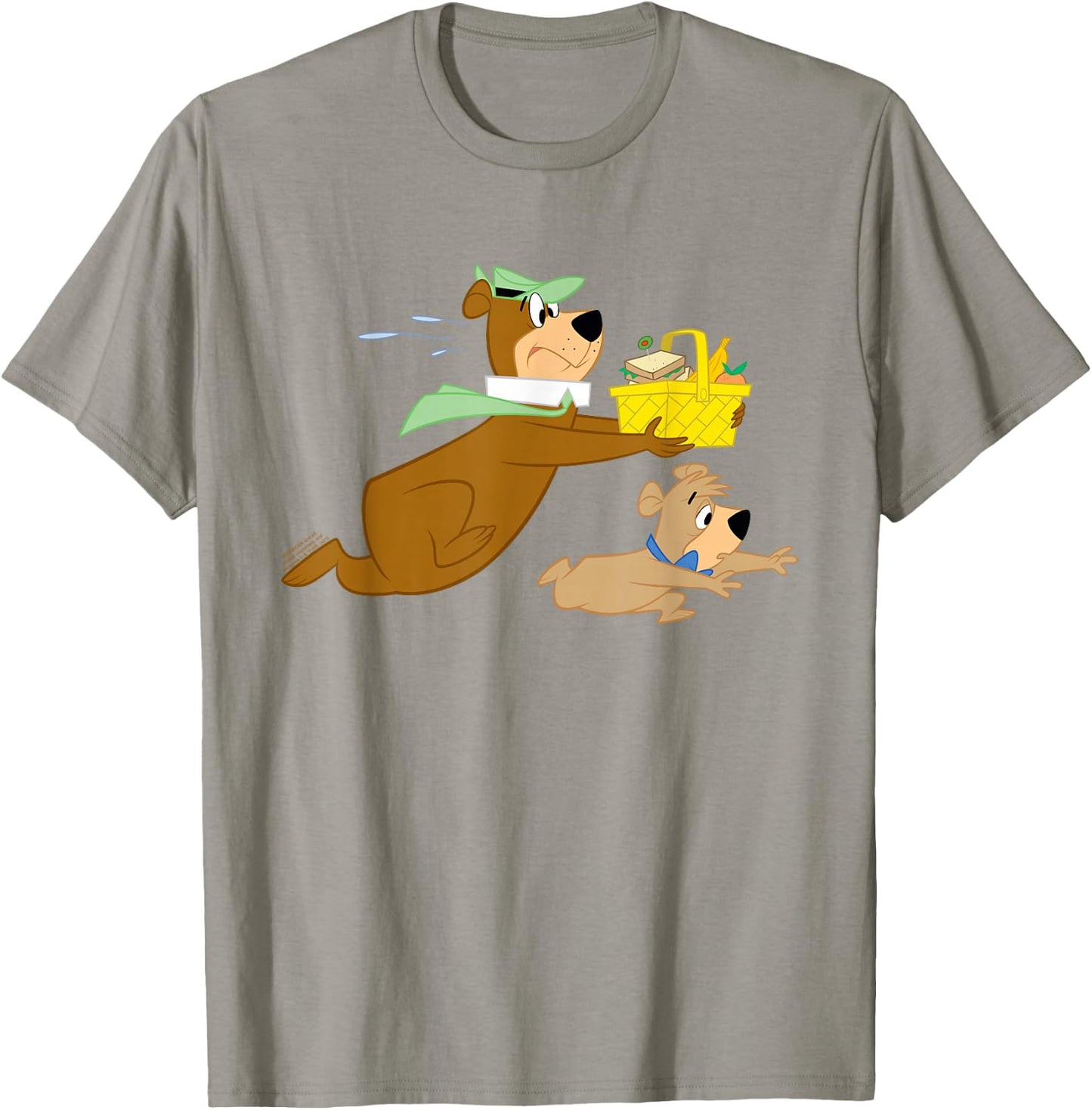 Yogi Bear Yogi and Boo Boo Steal Picnic Basket T-Shirt - T-Shirt | Sand