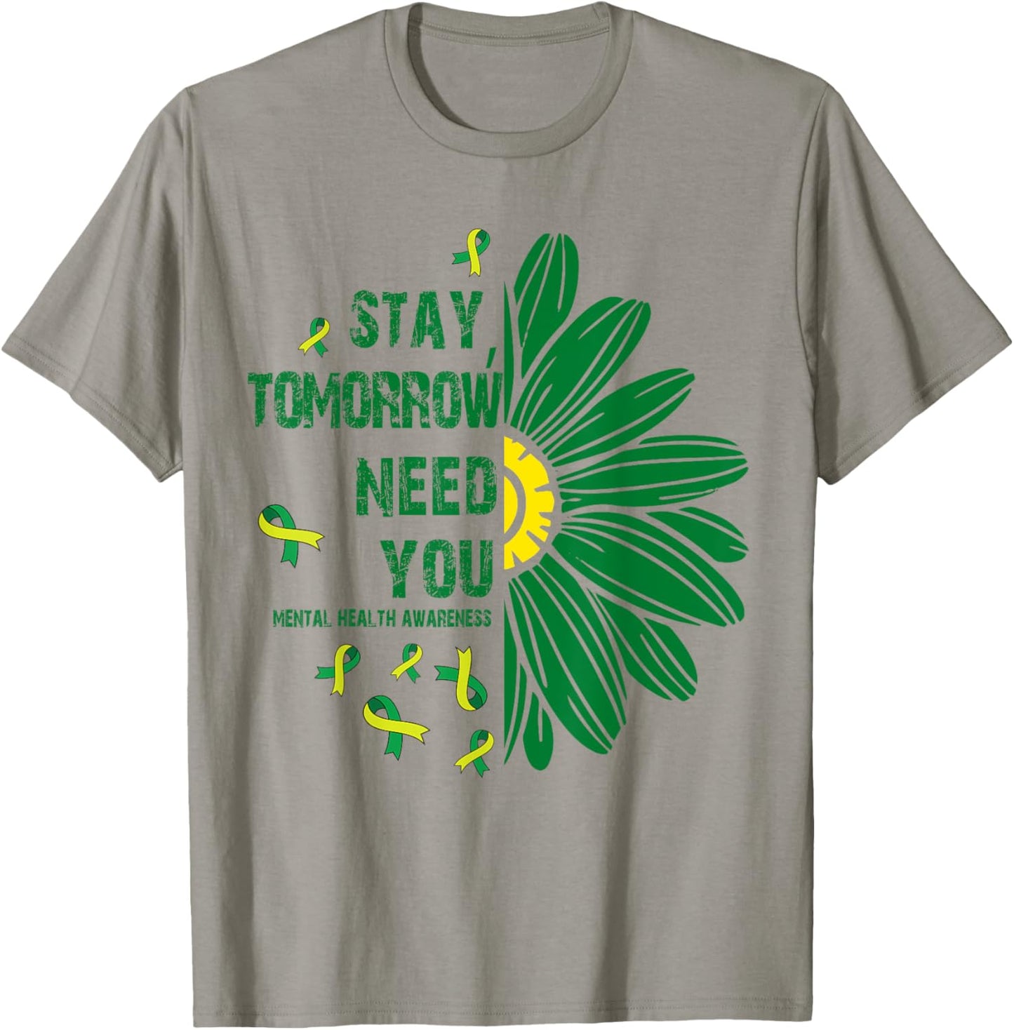 Stay, Tomorrow Need You Mental Health Awareness Women T-Shirt - T-Shirt | Sand