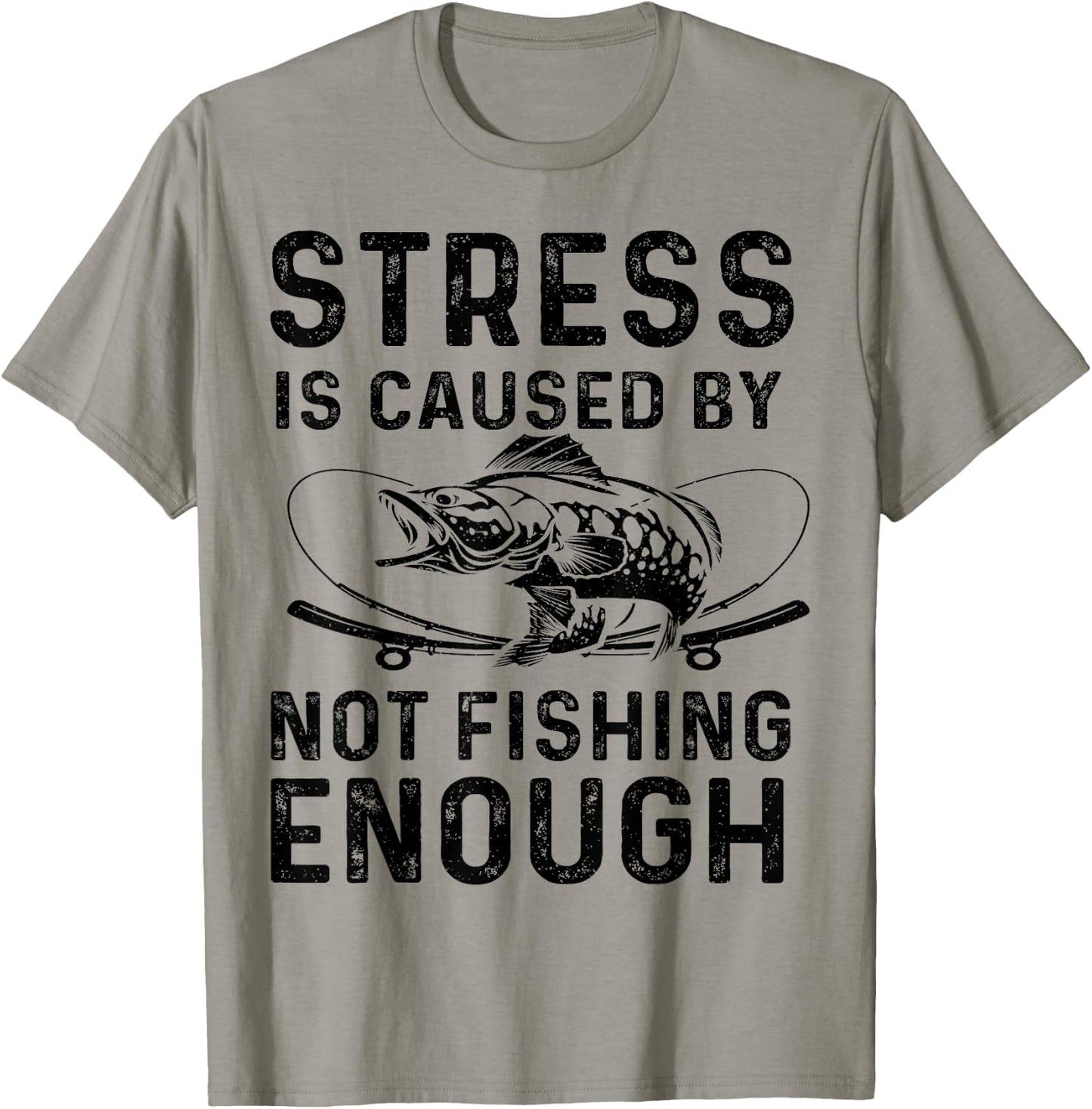 Funny Bass Fishing Lover Fisherman Father's Day Humor Quote T-Shirt - T-Shirt | Sand