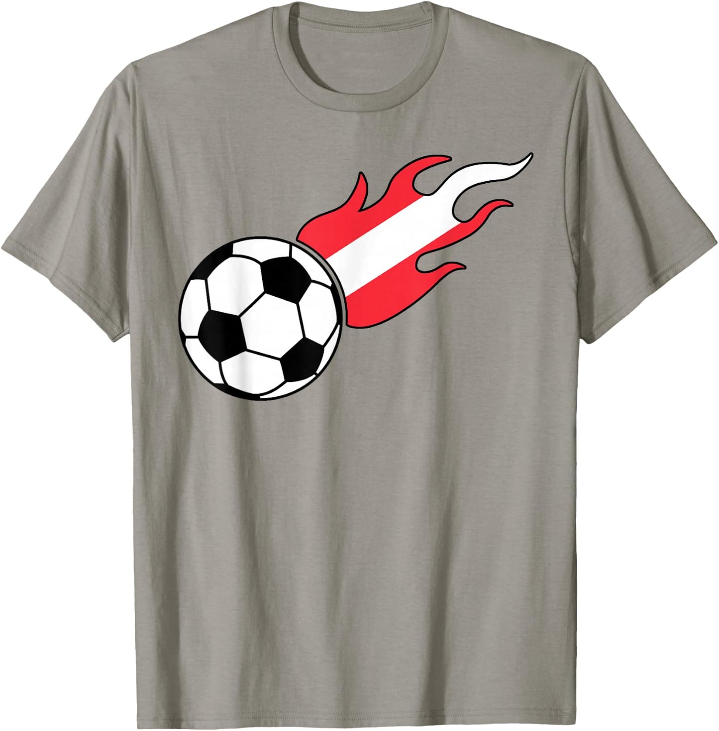 Austrian Flag Austria Soccer Lover T-Shirt - T-Shirt | Sand