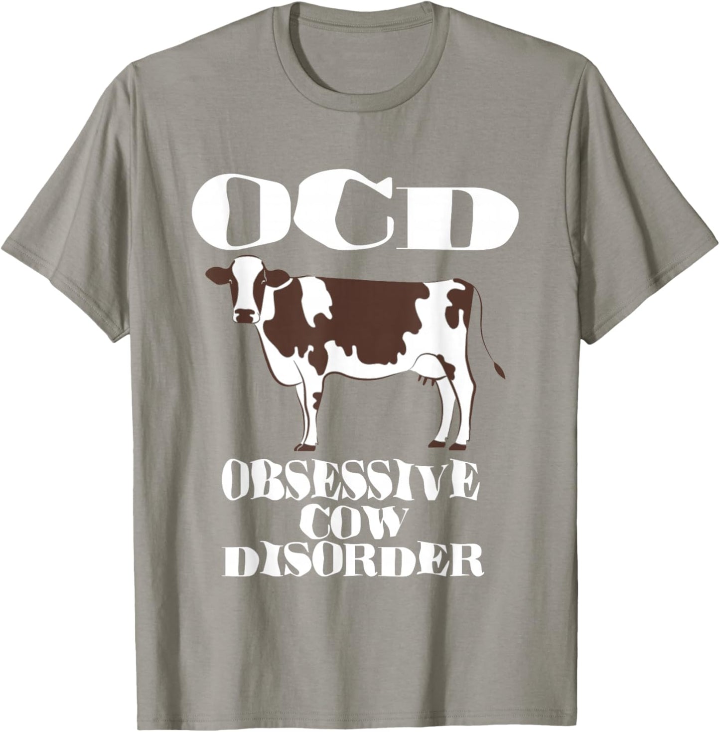 OCD Obsessive Cow Disorder T-Shirt - T-Shirt | Sand