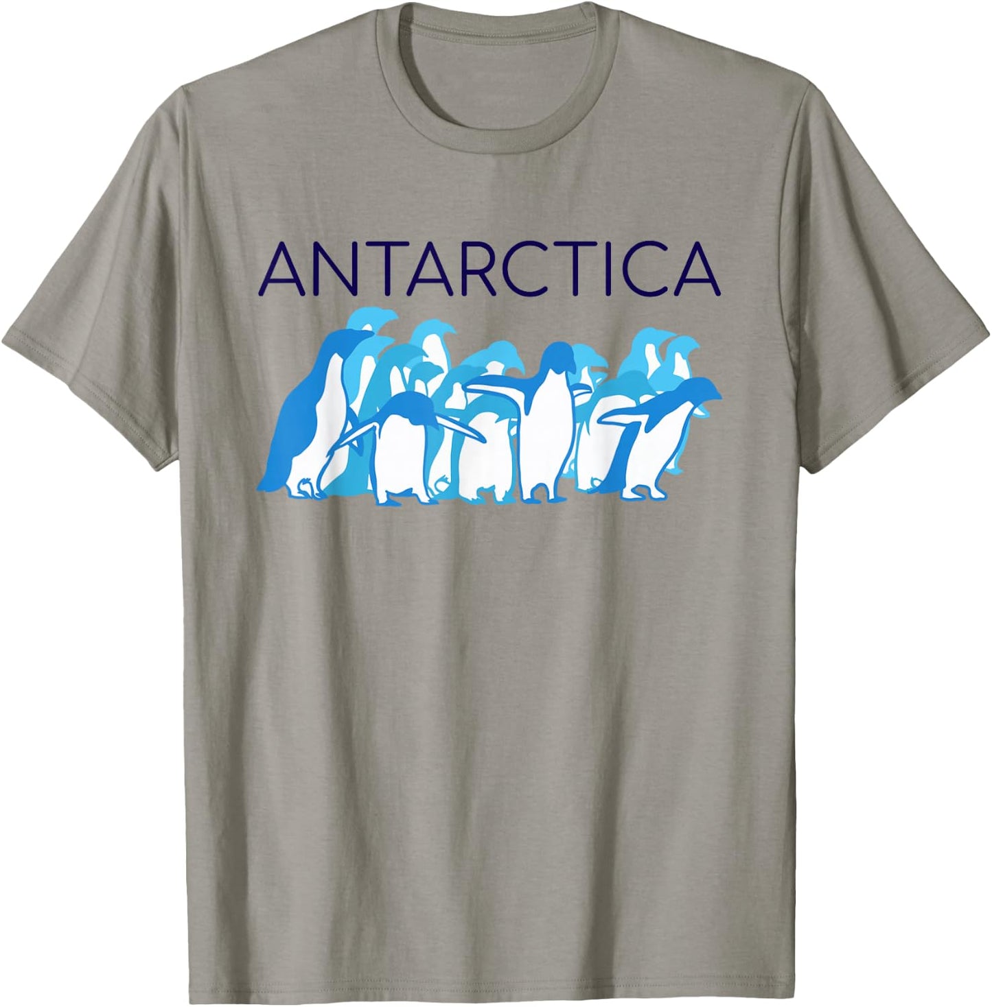 UpTheCreek Antarctica , Men's -Adults, Blue, Short Sleeve, Small T-Shirt - T-Shirt | Sand