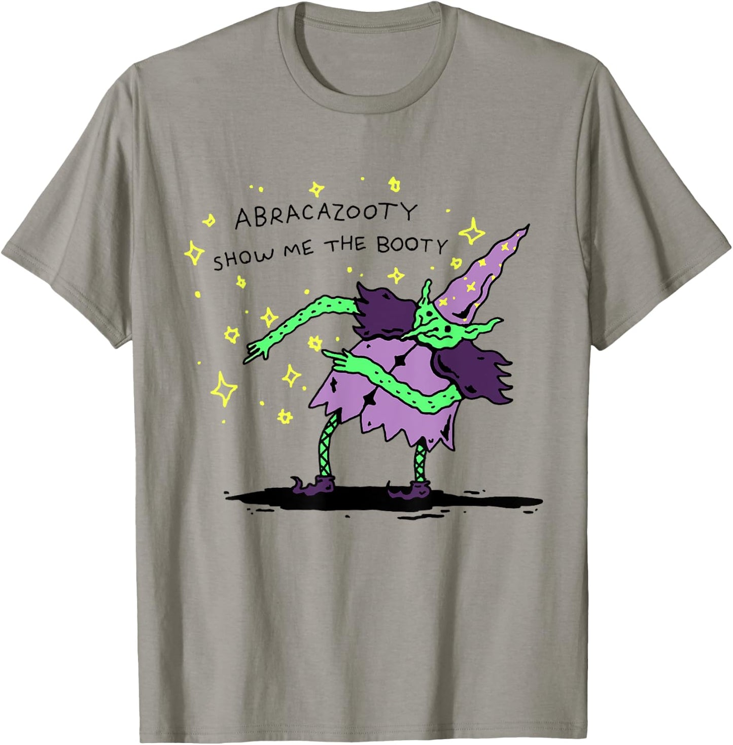 Abracazooty Show Me the Booty Funny Wizard T-Shirt - T-Shirt | Sand