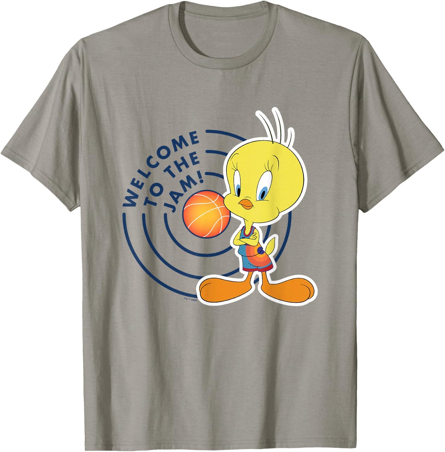 Space Jam 2 Welcome To The Jam Tweety Bird Big Chest Poster T-Shirt - T-Shirt | Sand