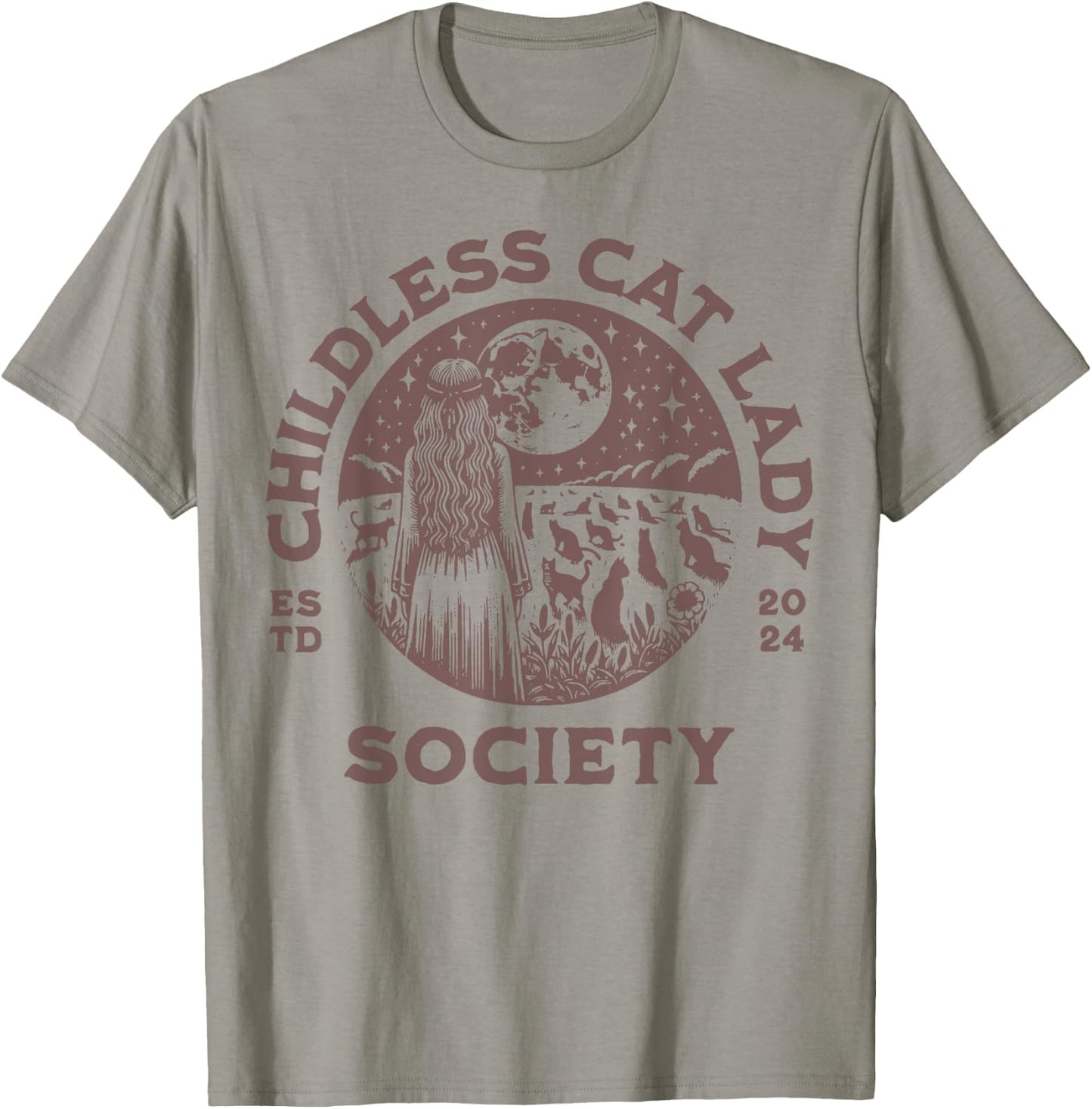 Childless Cat Lady 2024 Society T-Shirt - T-Shirt | Sand