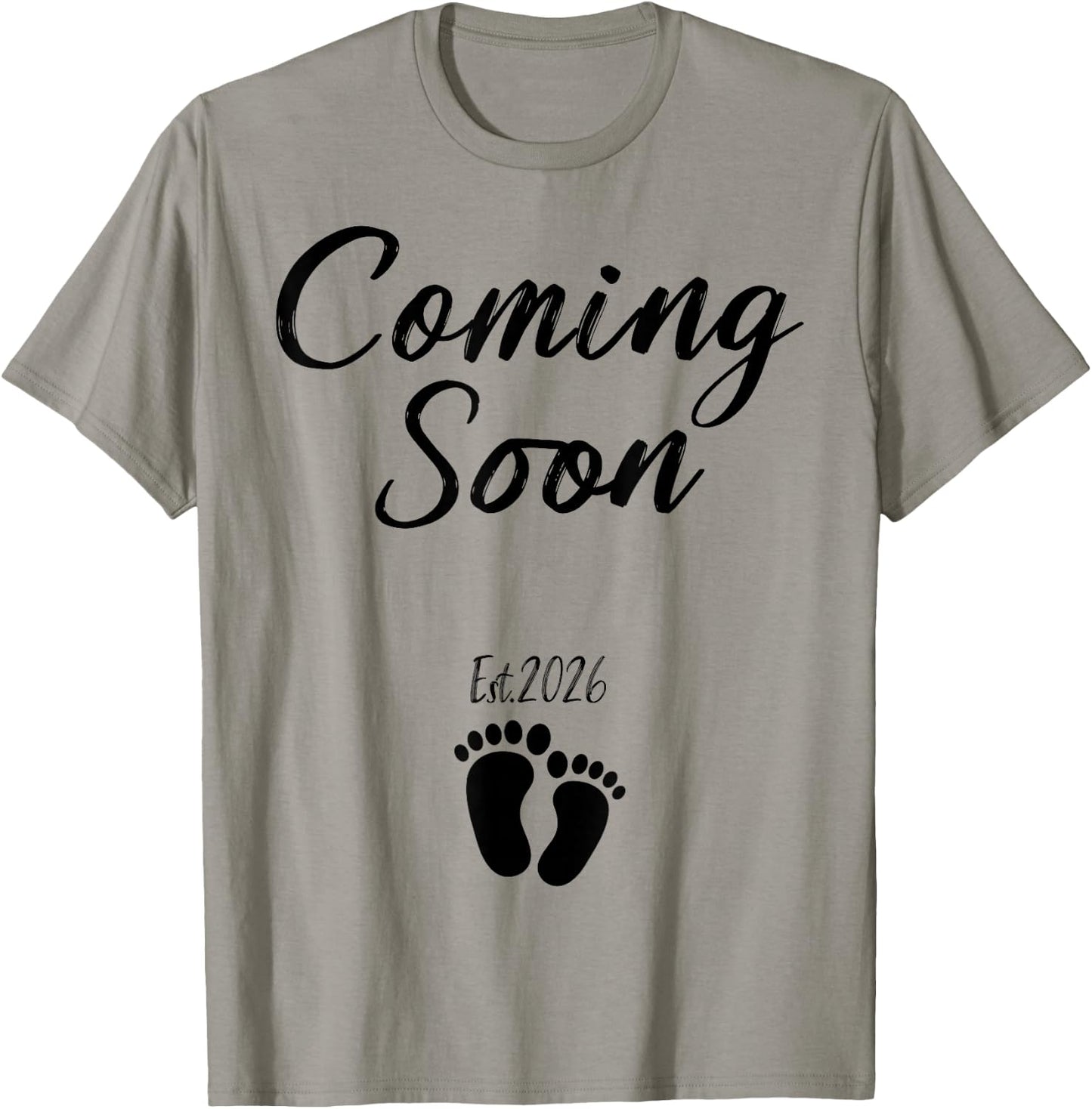 Coming Soon 2026 Pregnancy Announcement Mother's Day T-Shirt - T-Shirt | Sand