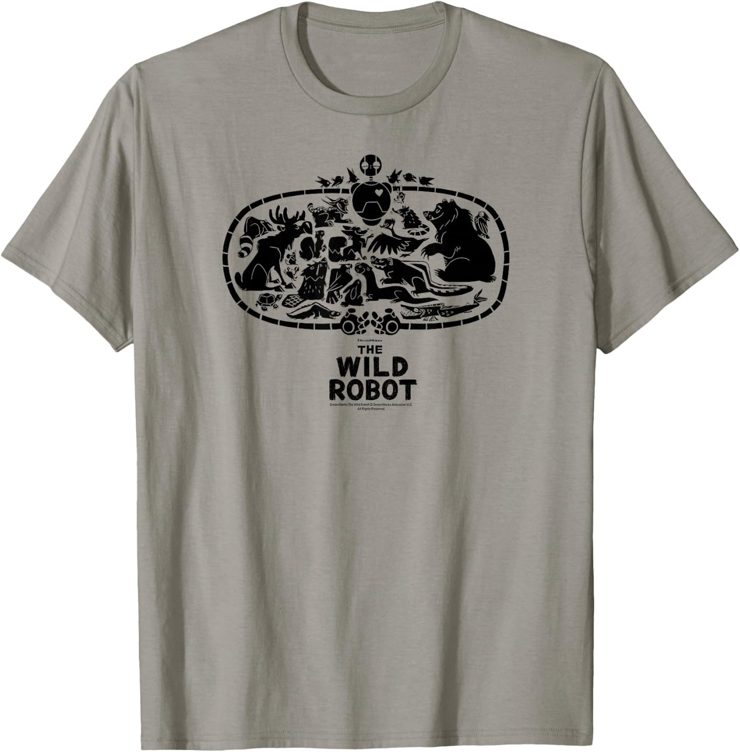 DreamWorks The Wild Robot Group Hug T-Shirt - T-Shirt | Sand