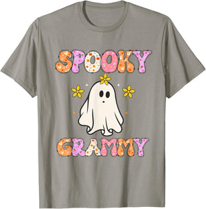 Spooky Grammy Halloween Grandma Groovy T-Shirt - T-Shirt | Sand