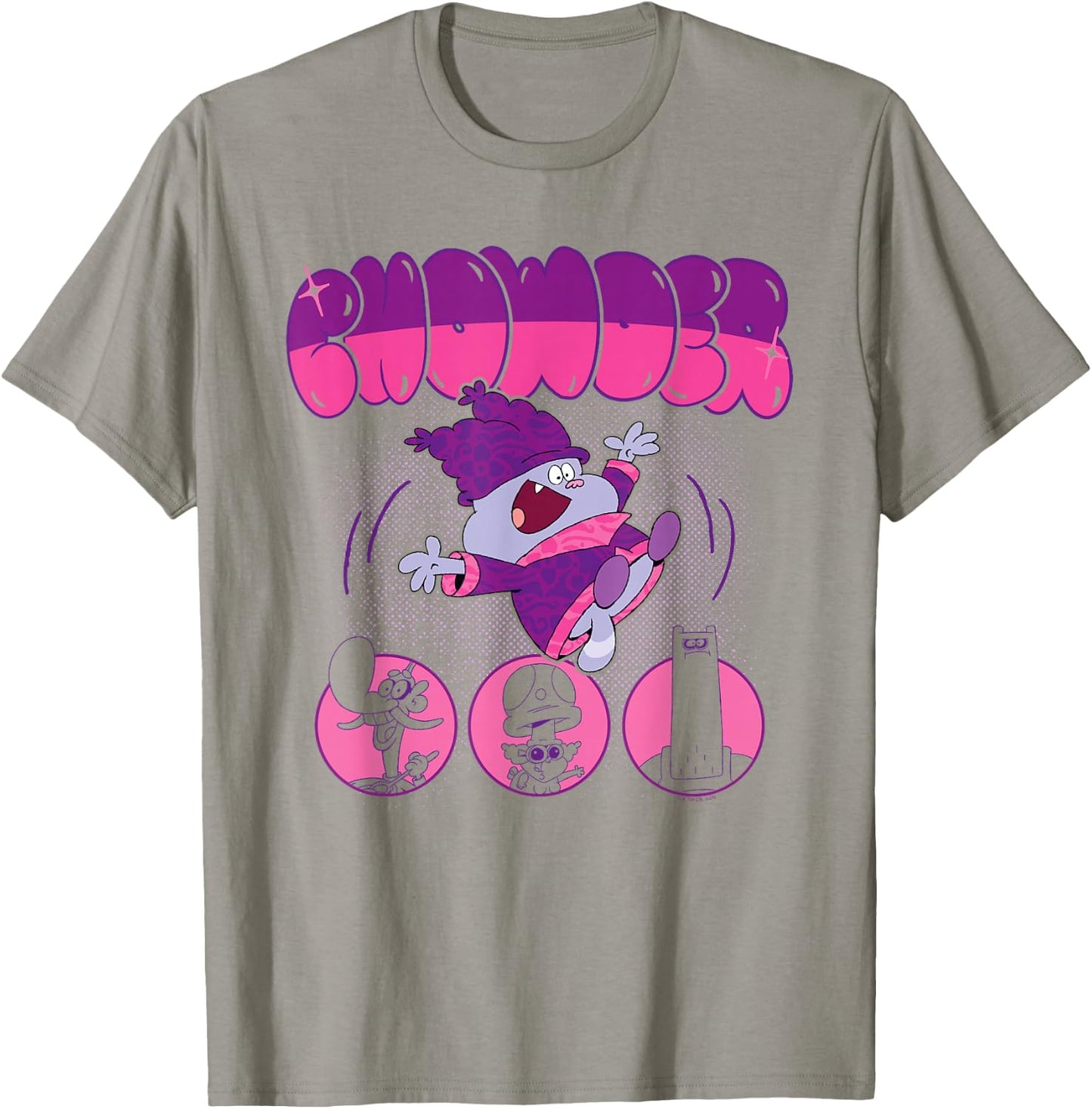 Chowder Catering Team Bubble Letters Cartoon Network T-Shirt - T-Shirt | Sand