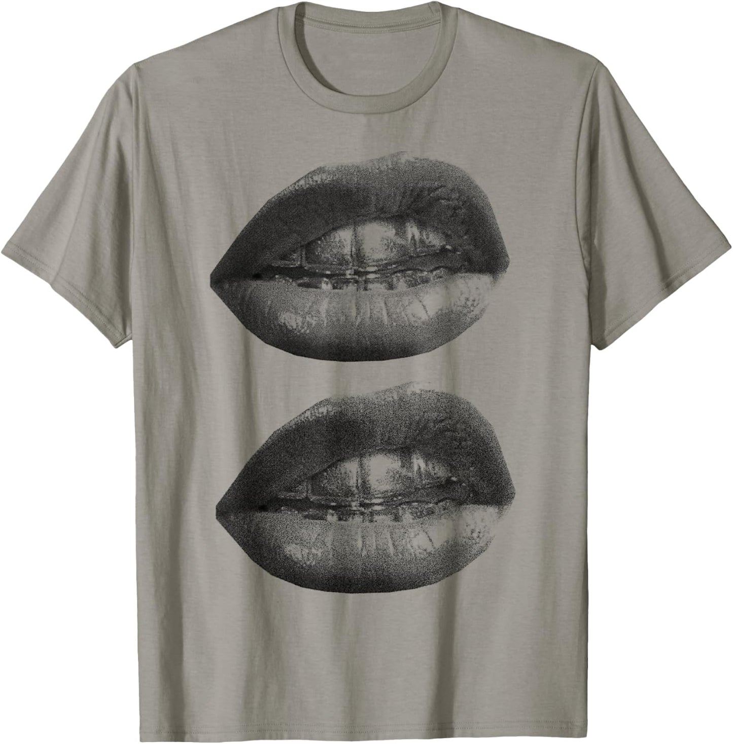 Char’s with y2k lip print T-Shirt - T-Shirt | Sand