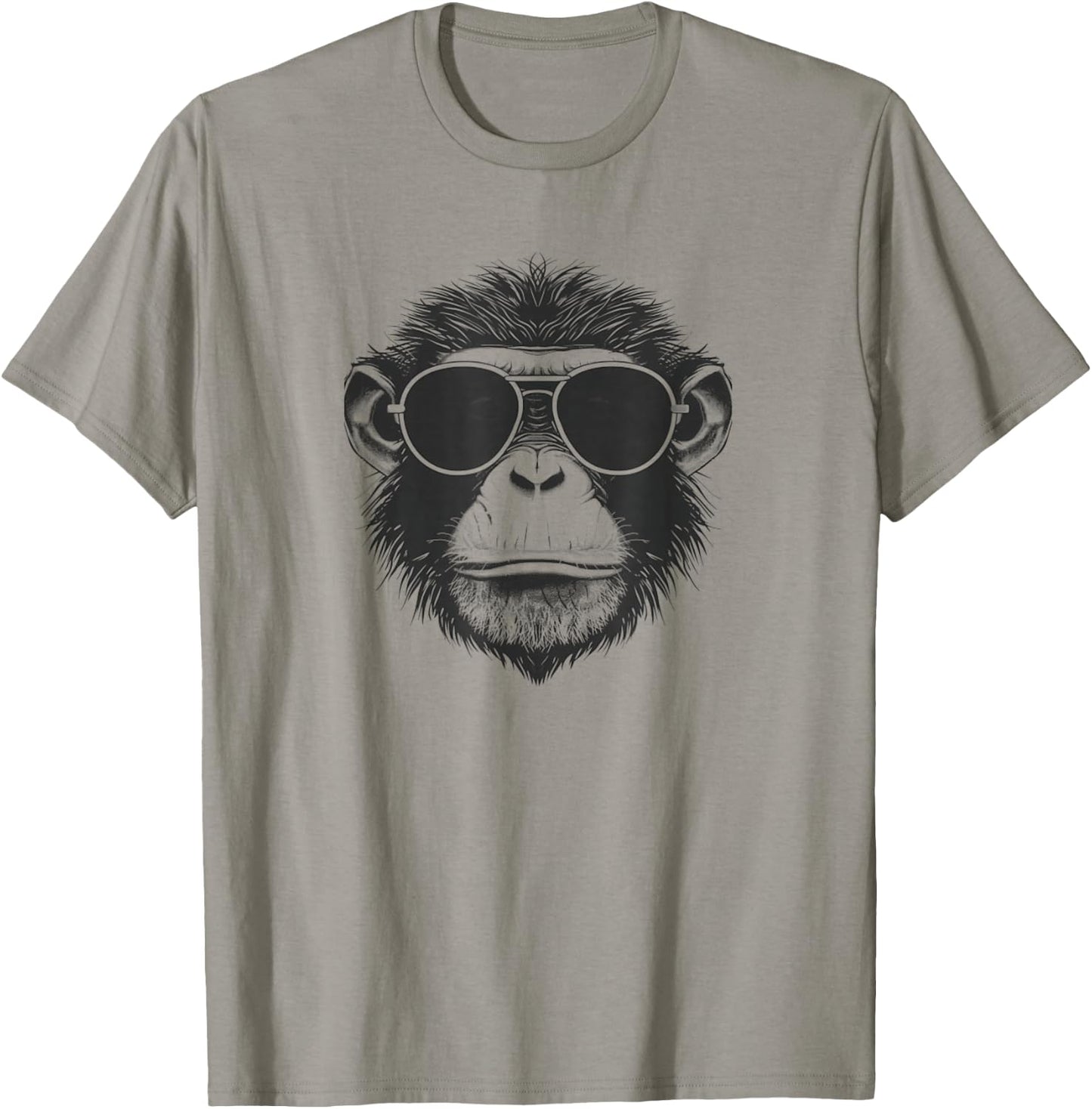Cute Aviator Monkey Women Girl Boy Funny Animal T-Shirt - T-Shirt | Sand