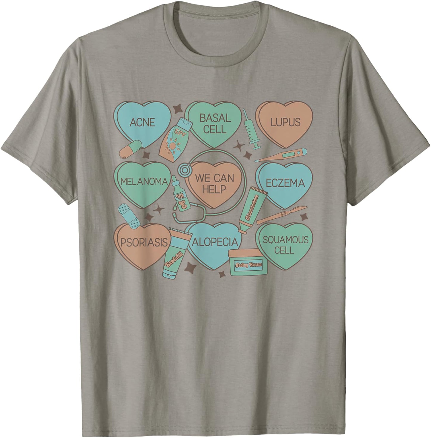 Dermatology Nurse Derm Nurse Summer Nurse Dermatologist Men Women T-Shirt - T-Shirt | Sand