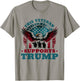 This Veteran Supports Trump 2024 American Flag 4th Of July T-Shirt - T-Shirt | Sand