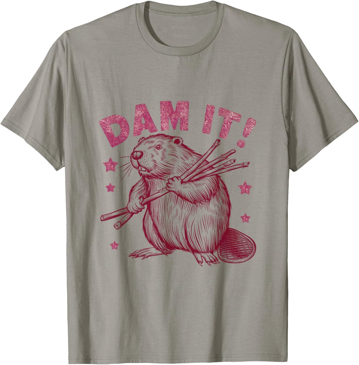 Sarcastic Beaver T-Shirt - T-Shirt | Sand