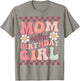 Mom of The Birthday Girl Cute Family Groovy Birthday Party T-Shirt - T-Shirt | Sand