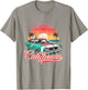 Classic Muscle Car Retro Long Beach California Surfer Sun T-Shirt - T-Shirt | Sand