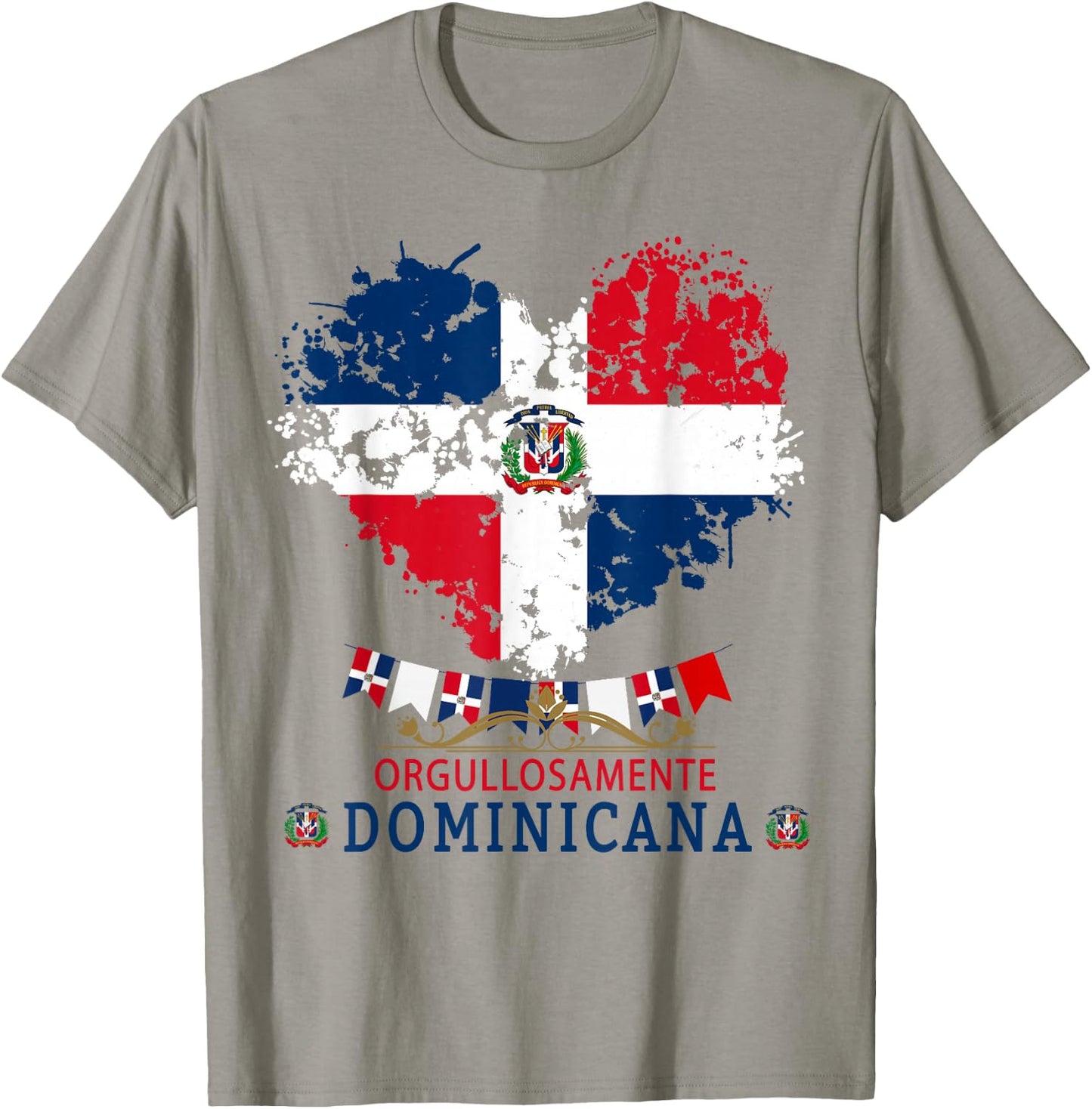Coat of Arms Republica Dominicana & Dominican Flag Outfit T-Shirt - T-Shirt | Sand