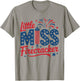 Little Miss Firecracker 4th Of July American Flag Girls Kids T-Shirt - T-Shirt | Sand