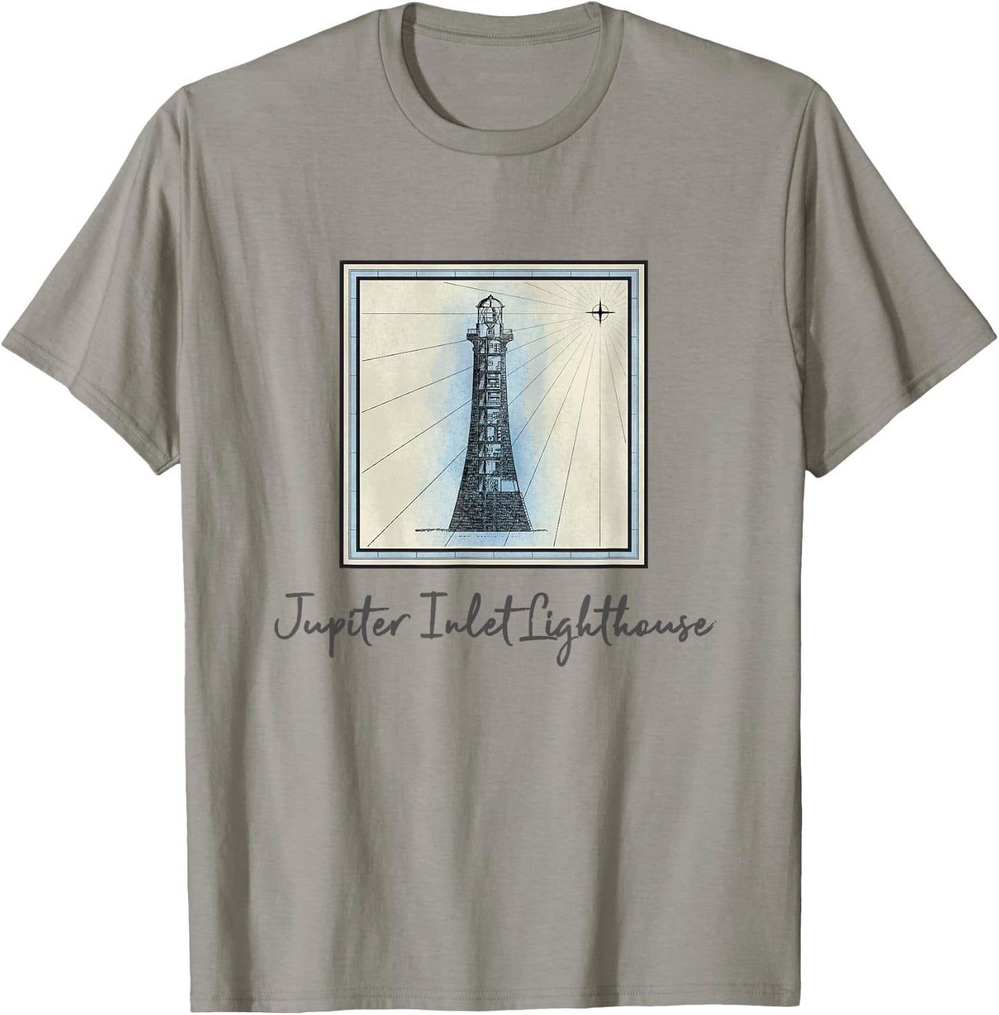 Jupiter Inlet Lighthouse Florida Maritime Nautical History T-Shirt - T-Shirt | Sand