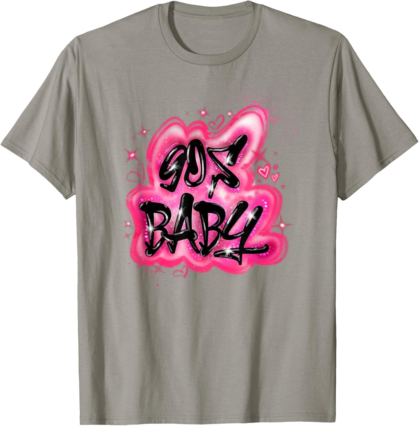 90s Classic Airbrush Style Graphic Retro Birthday T-Shirt - T-Shirt | Sand