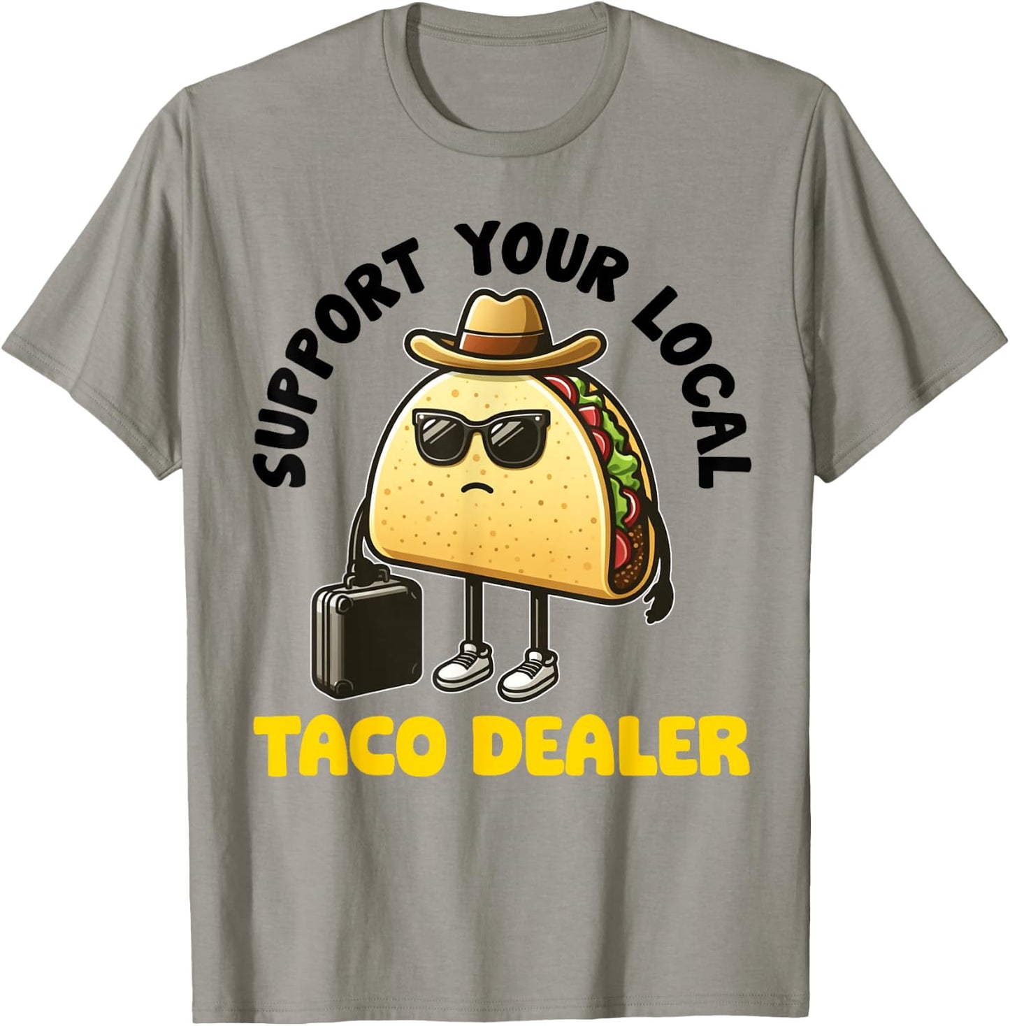 Taco Women Boy Girl Funny Mexican Food Tacos Dealer T-Shirt - T-Shirt | Sand