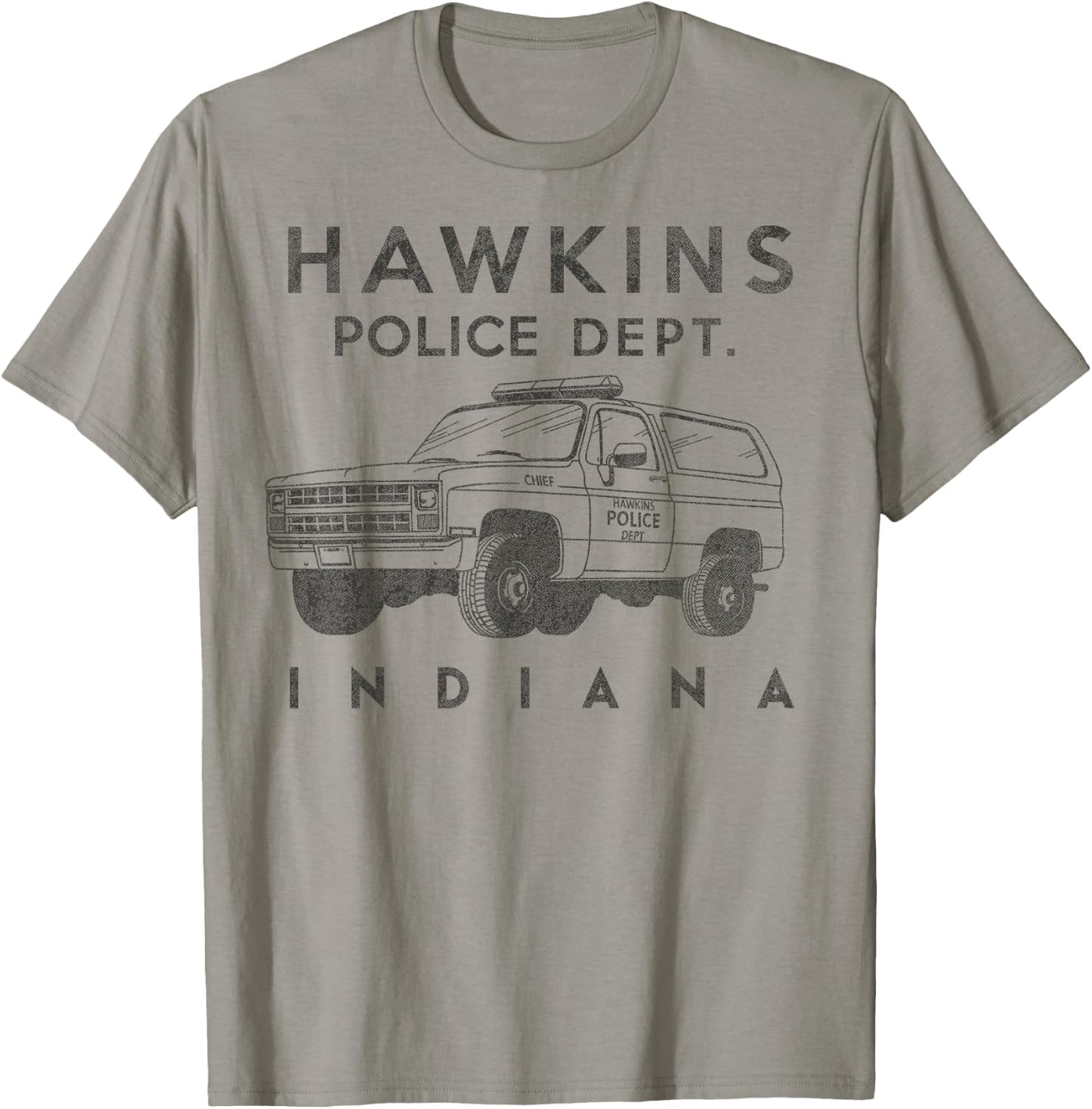 Netflix Stranger Things Hawkins Police Dept. Indiana T-Shirt - T-Shirt | Sand