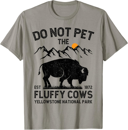 Do Not Pet the Fluffy Cows Yellowstone National Park Cows