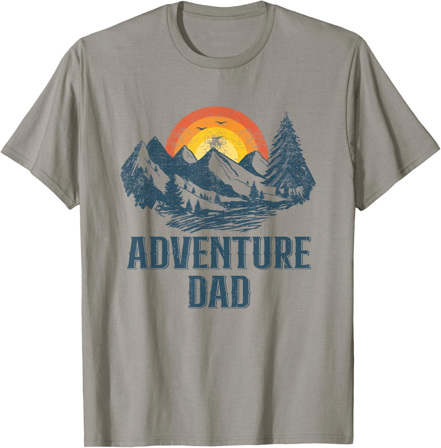 Adventure Dad Hiking Father T-Shirt - T-Shirt | Sand
