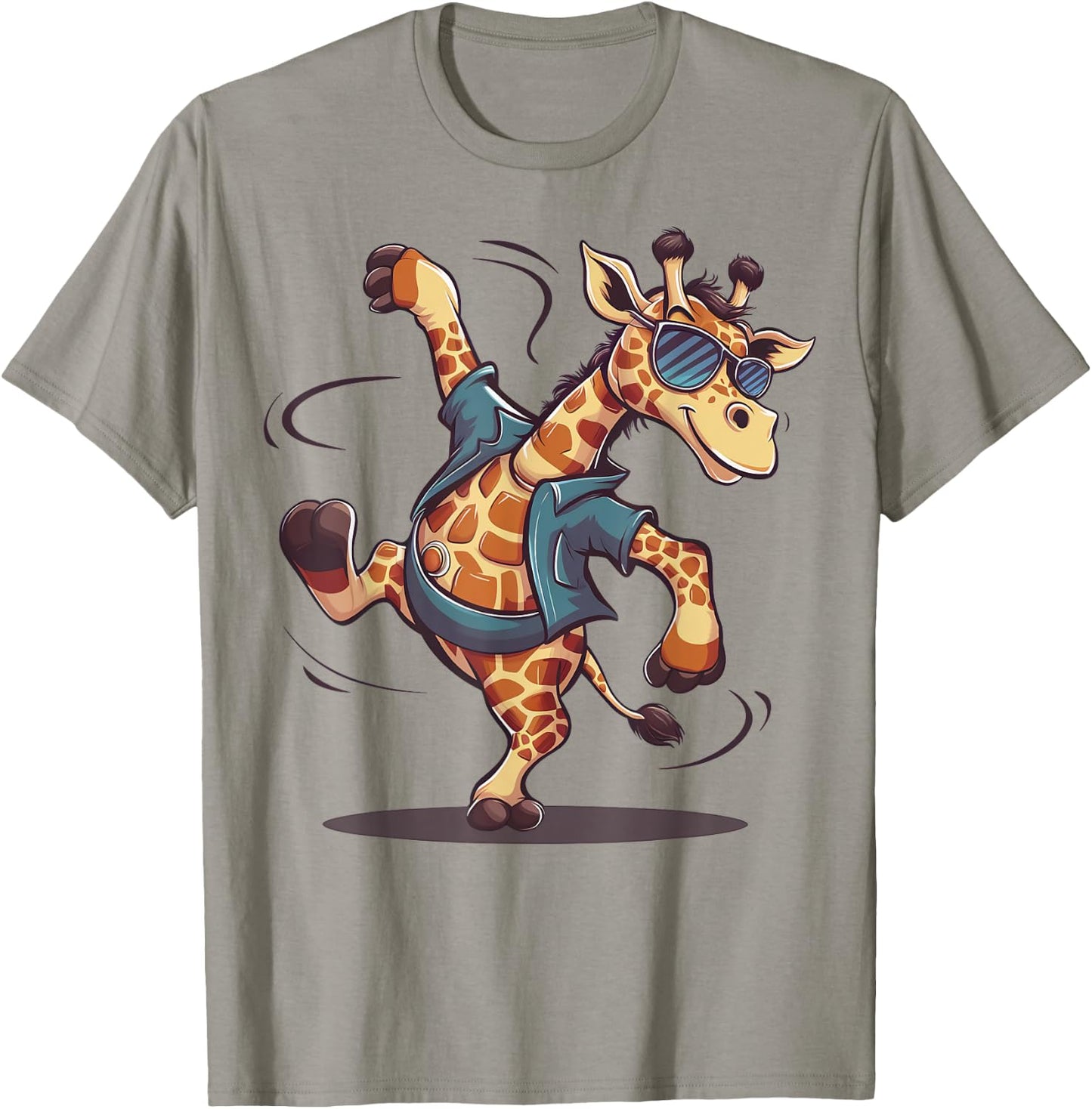 Cute Dancing Giraffe Sunglasses Giraffe Lover Boys Girls T-Shirt - T-Shirt | Sand