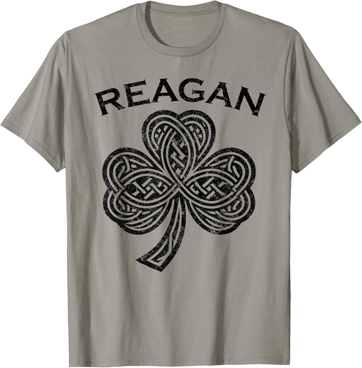 Reagan Family Last Name Irish Ireland Celtic T-Shirt - T-Shirt | Sand