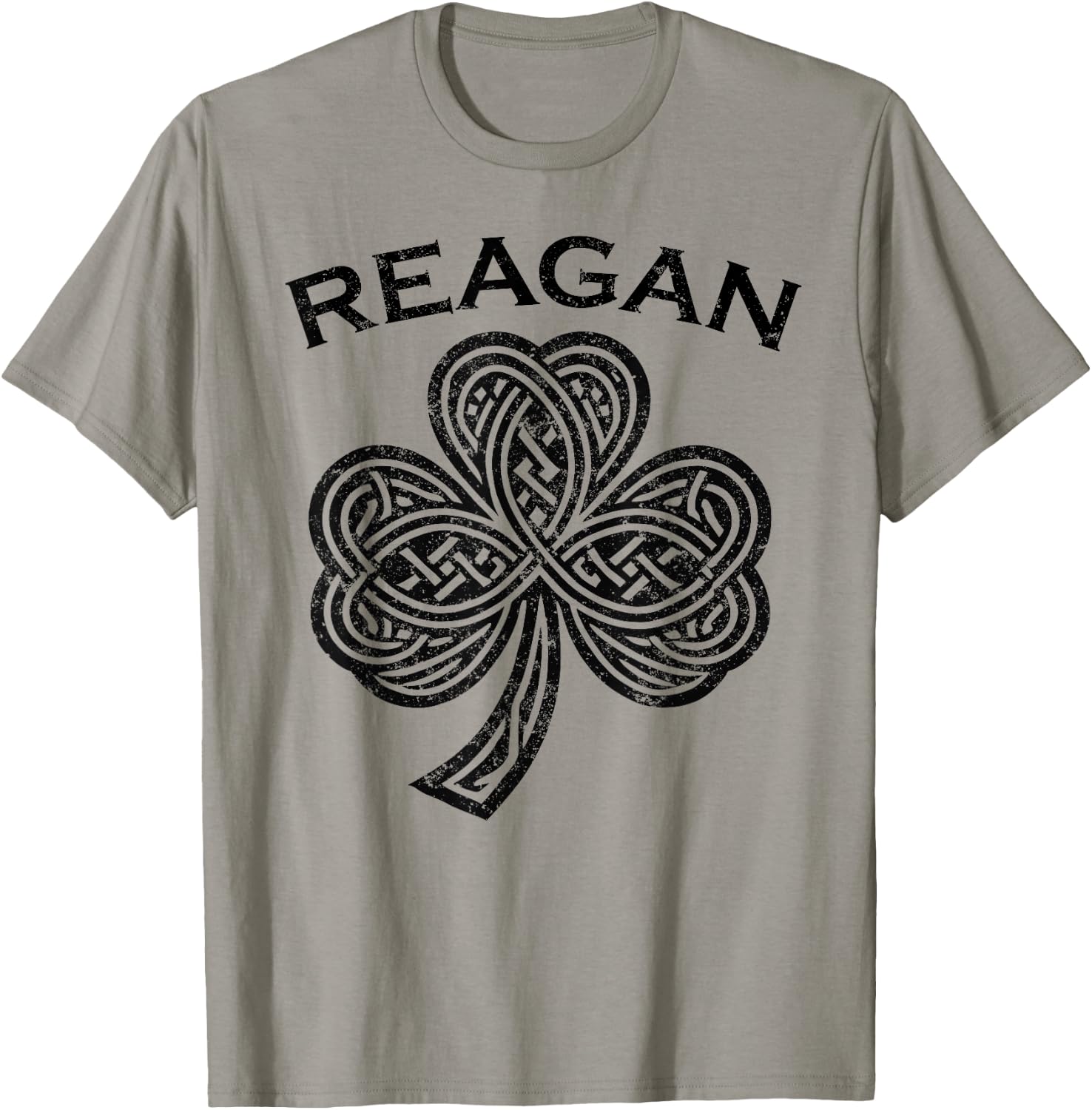 Reagan Family Last Name Irish Ireland Celtic T-Shirt - T-Shirt | Sand