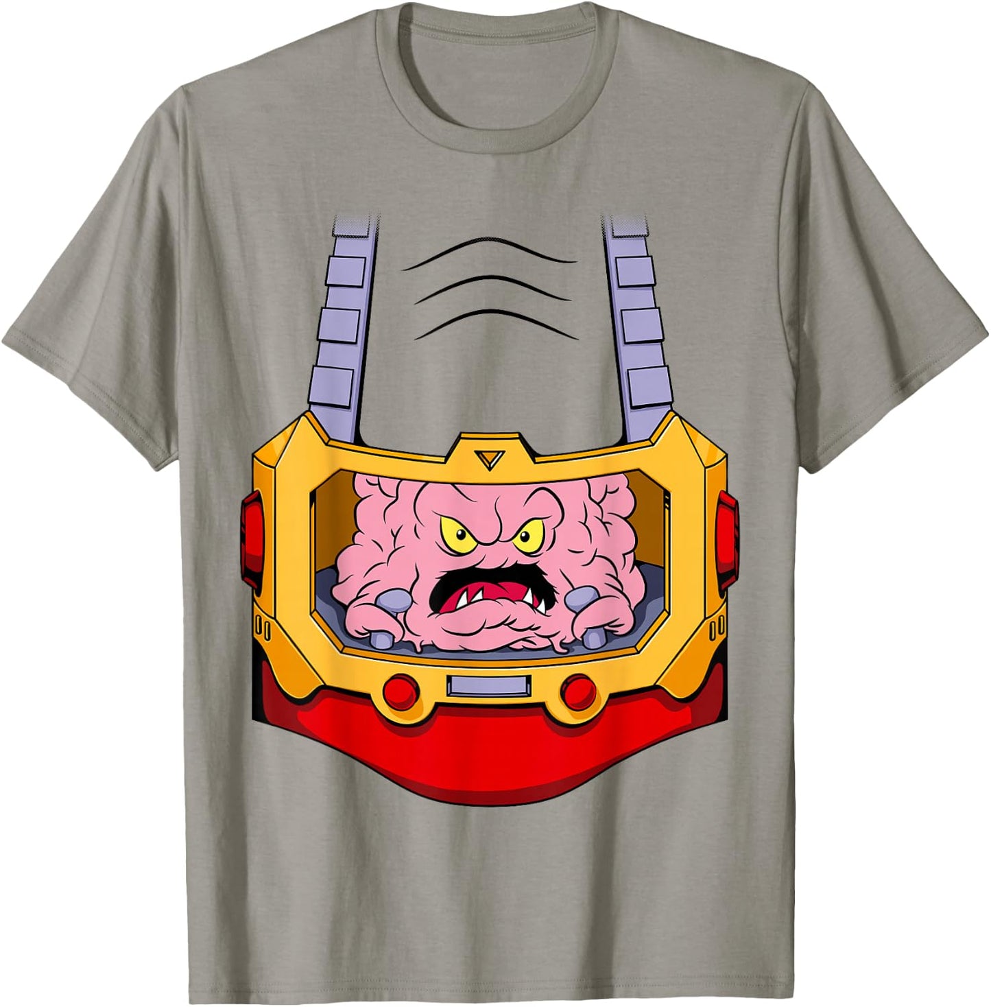 TMNT Krang Costume Belly Evil Supervillain Ninja Turtle T-Shirt - T-Shirt | Sand