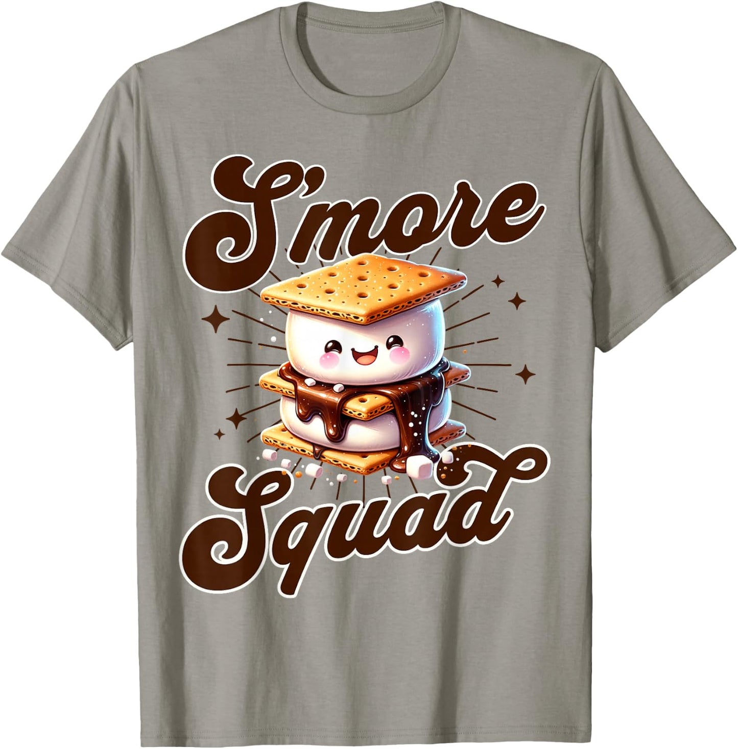 Cute Outdoor Smore Squad Camping Family Matching Summer T-Shirt - T-Shirt | Sand
