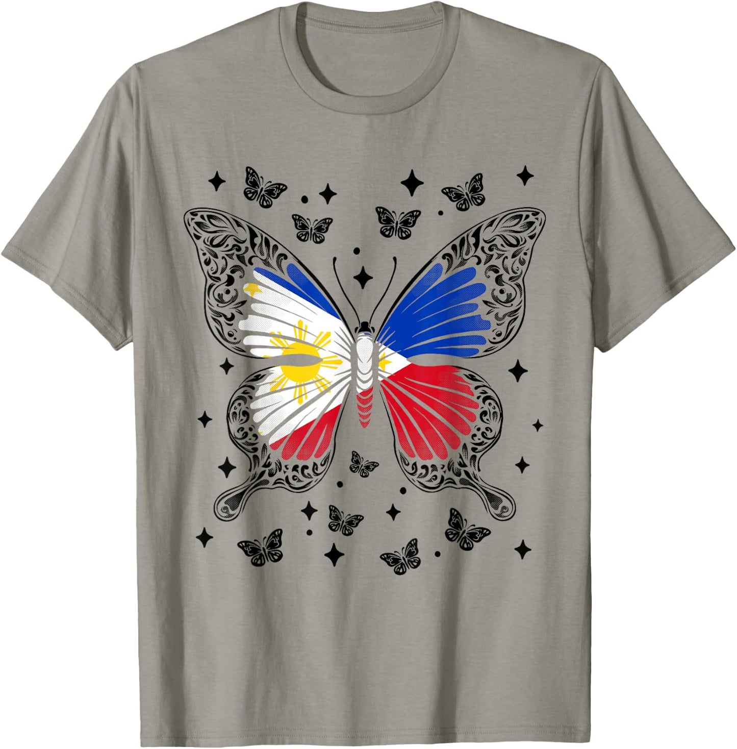Filipino Butterfly Philippines T-Shirt - T-Shirt | Sand