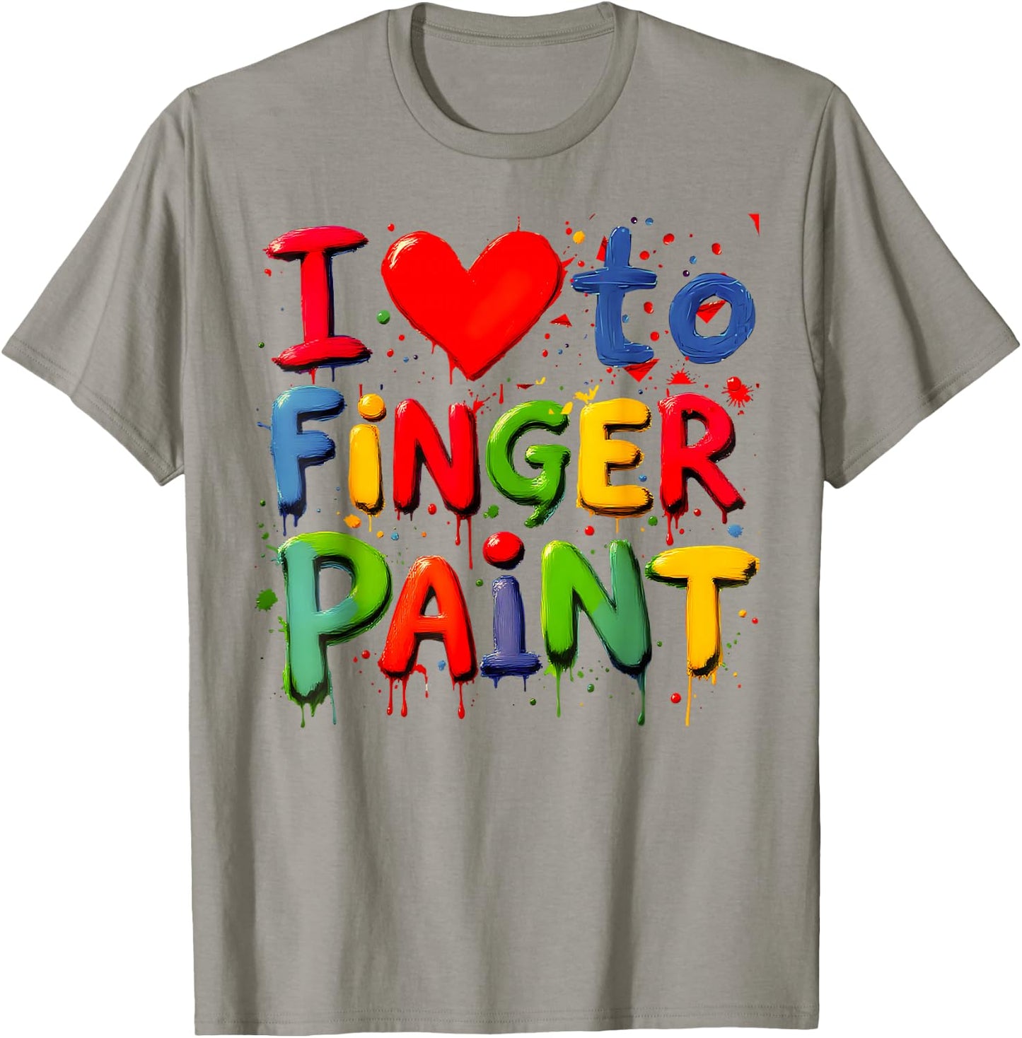 I Love to Finger Paint Matching Couples Valentine I'm Paints T-Shirt - T-Shirt | Sand