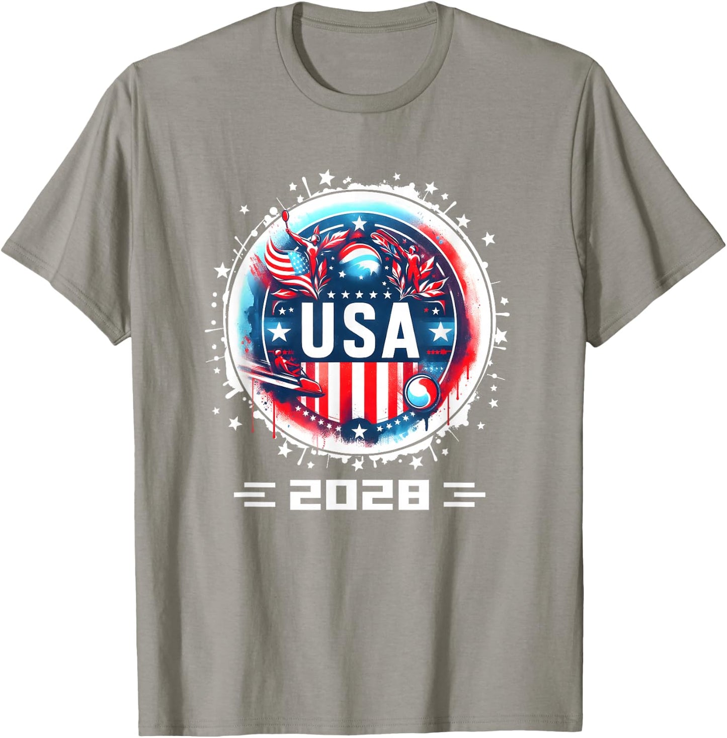 USA 2028 Go United States Sport USA Team 2028 USA T-Shirt - T-Shirt | Sand