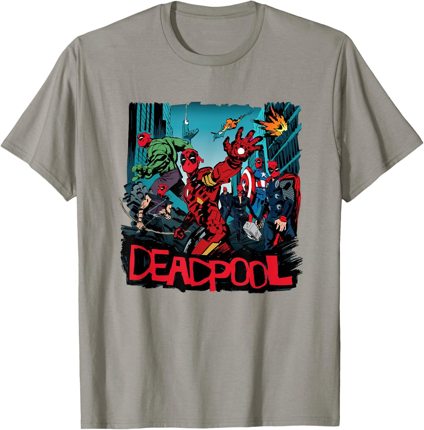 Marvel Deadpool & Wolverine Avengers Assemble Like Deadpool T-Shirt - T-Shirt | Sand