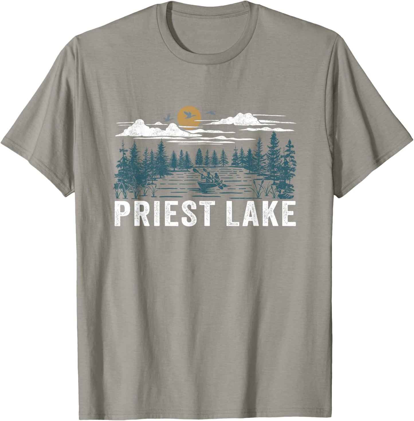 Priest Lake Idaho T-Shirt - T-Shirt | Sand